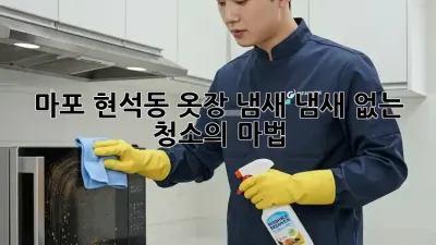 마포 현석동 옷장 냄새? 냄새 없는 청소의 마법!