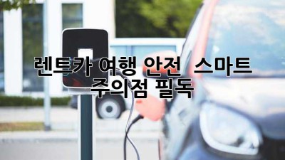 🚗 렌트카 여행? 안전 & 스마트 주의점 필독! 🗺️